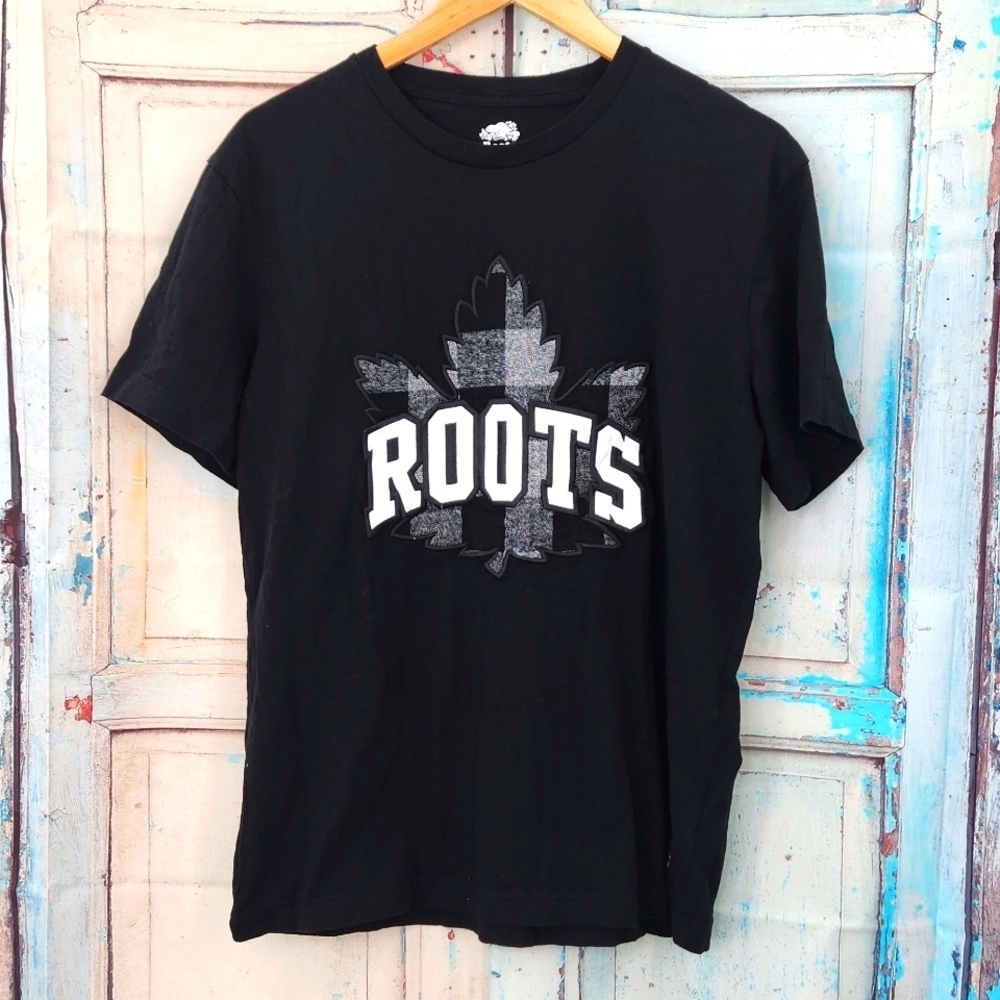 Roots Park Plaid‎ Maple Leaf Fill T-Shirt